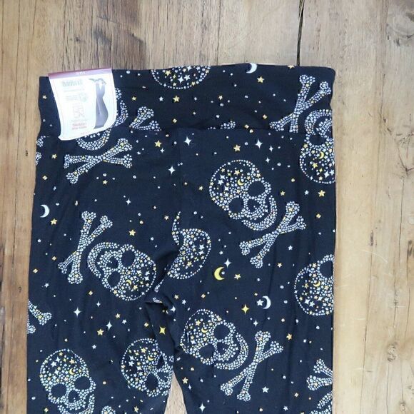 NO BOUNDARIES BLACK SUGAR SKULL HIGH RISE ANKLE LENGTH LEGGING SIZE SMALL NWT - Picture 6 of 8